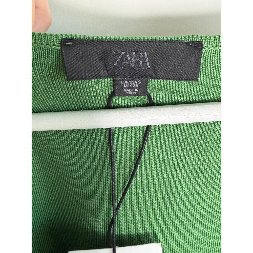 Zara Two-Tone Green Maxi Dress - Picture 5 of 10